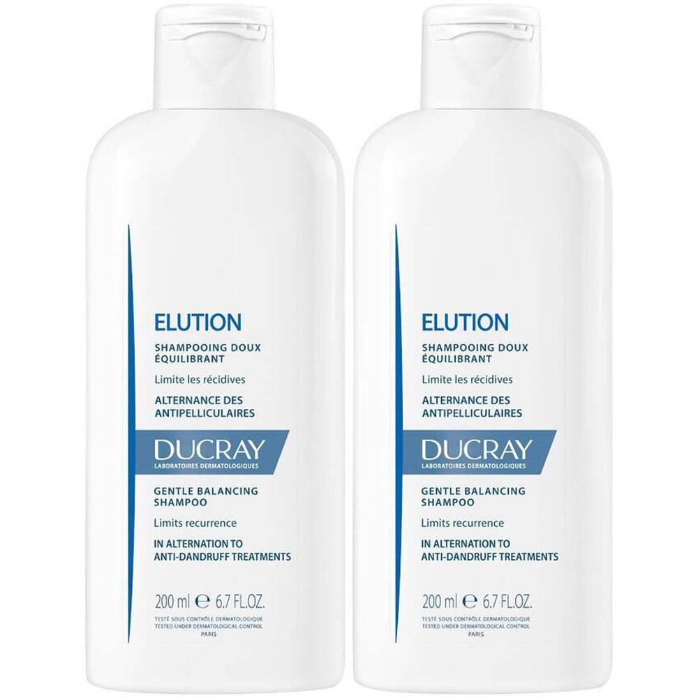 DUCRAY Elution Shampoo Equilibrante Delicato Set da 2