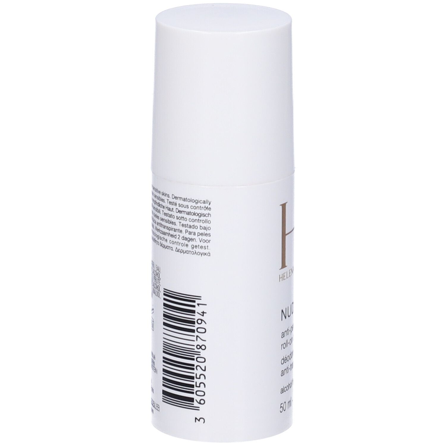 Weiße Roll-on Flasche mit goldener Schrift. Enthält 50ml.