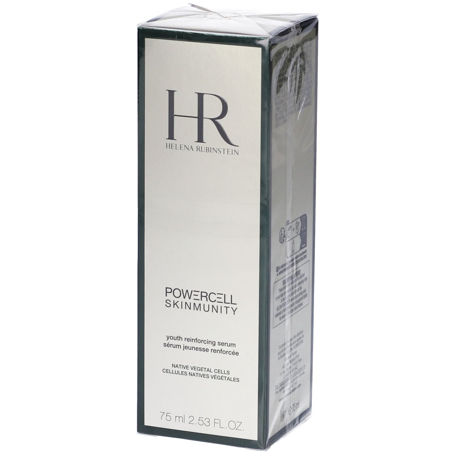 Verpackung des Helena Rubinstein Powercell Skinmunity Serums. HR-Logo und Produktbezeichnung sichtbar.