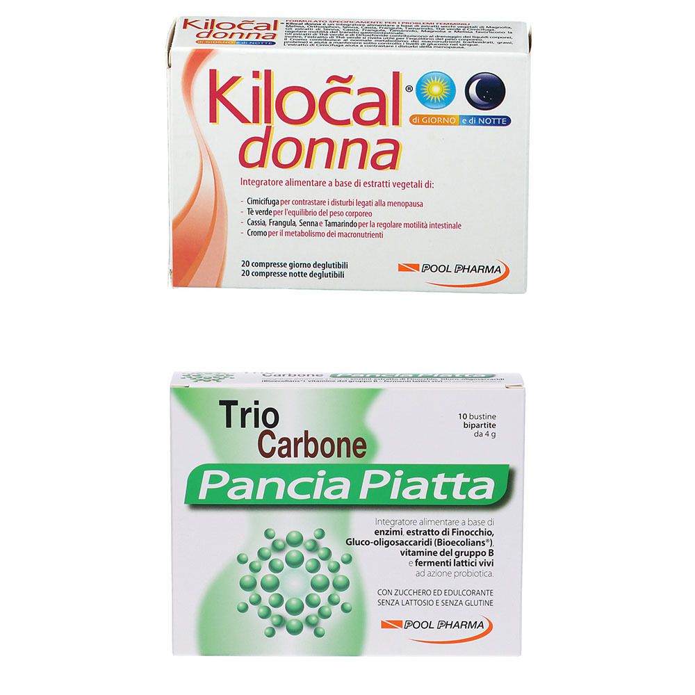 Kilocal donna di Giorno e di Notte + Trio Carbone Pancia Piatta
