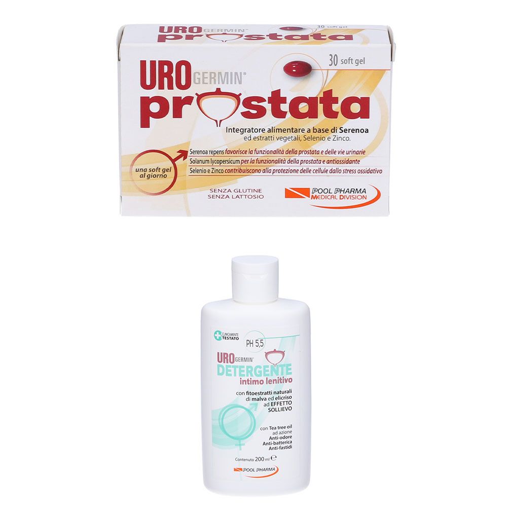 Urogermin Detergente Igiene Intimo Lenitivo + Urogermin Prostata