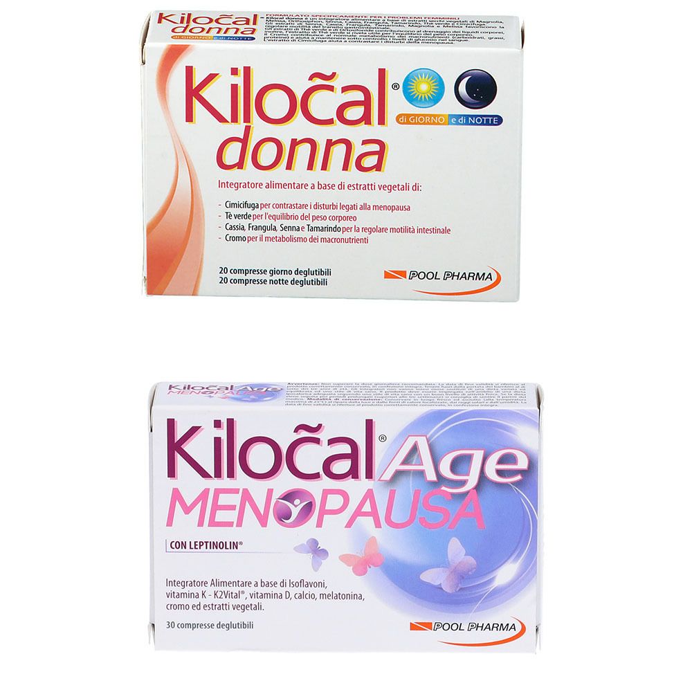 Pool Pharma Kilocal Age Menopausa + Kilocal Donna Di Giorno E Di Notte