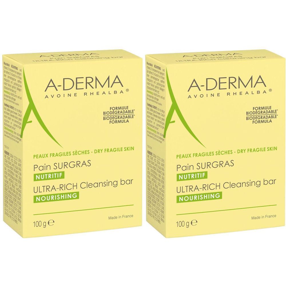 A-DERMA Pane Surgras Les Indispensables Set da 2
