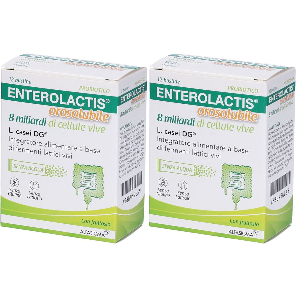 Alfasigma Enterolactis Orosolubile Bustine Set da 2