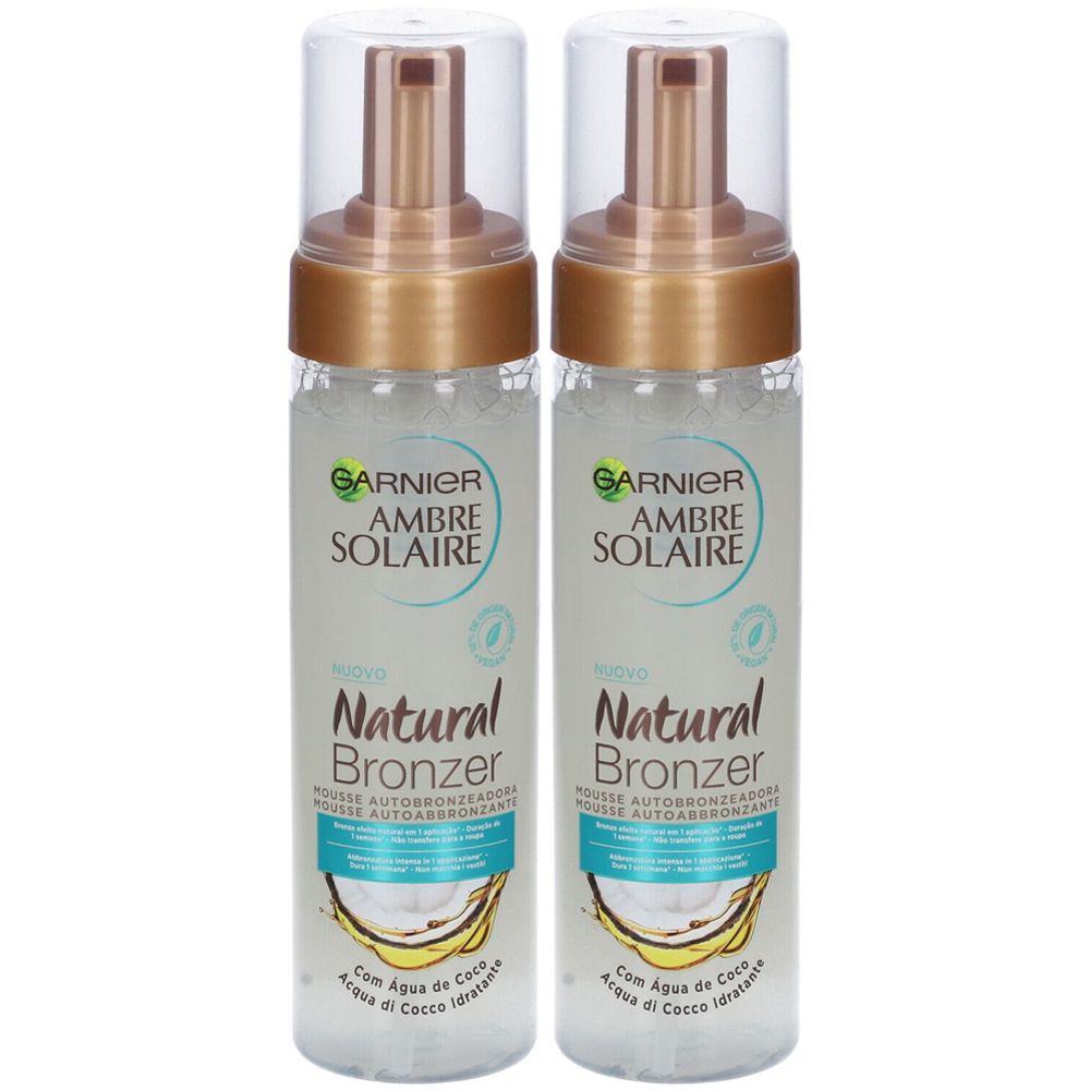Garnier Ambre Solaire Natural Bronzer Mousse Autoabbronzante Set da 2