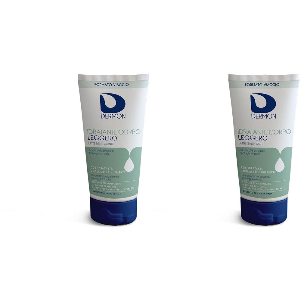 Dermon Idratante Corpo Leggero Formato Viaggio Set da 2