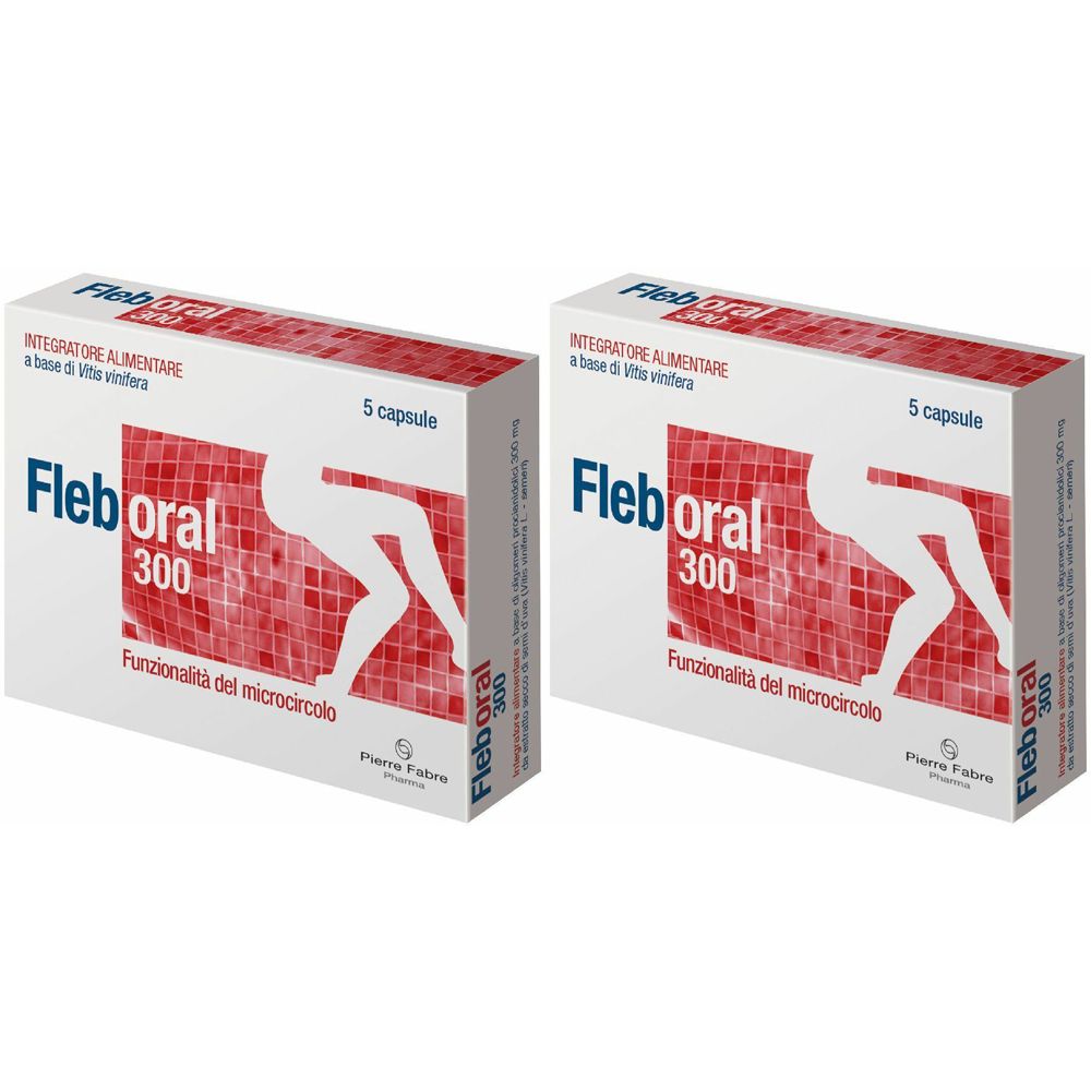 Pierre Fabre Fleboral® 300 Integratore Alimentare Capsule Set da 2