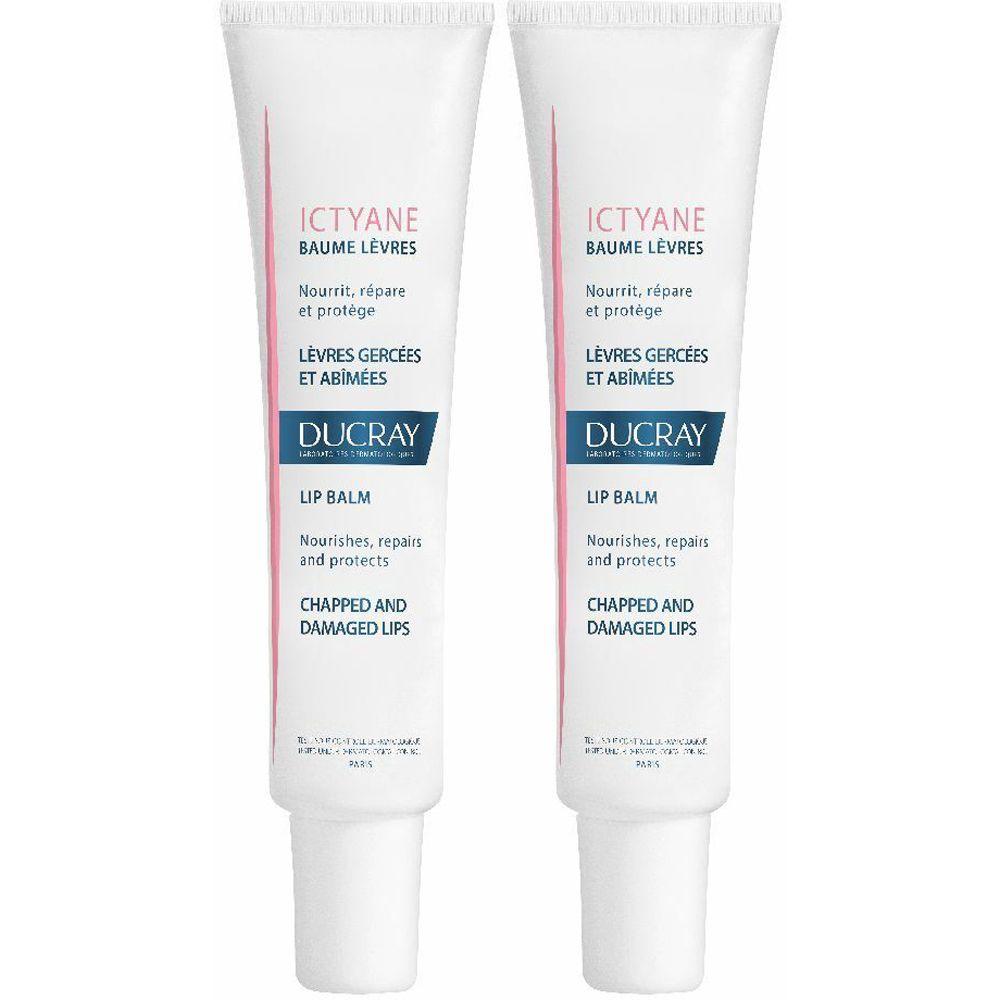 Ducray Ictyane Balsamo Labbra Set da 2
