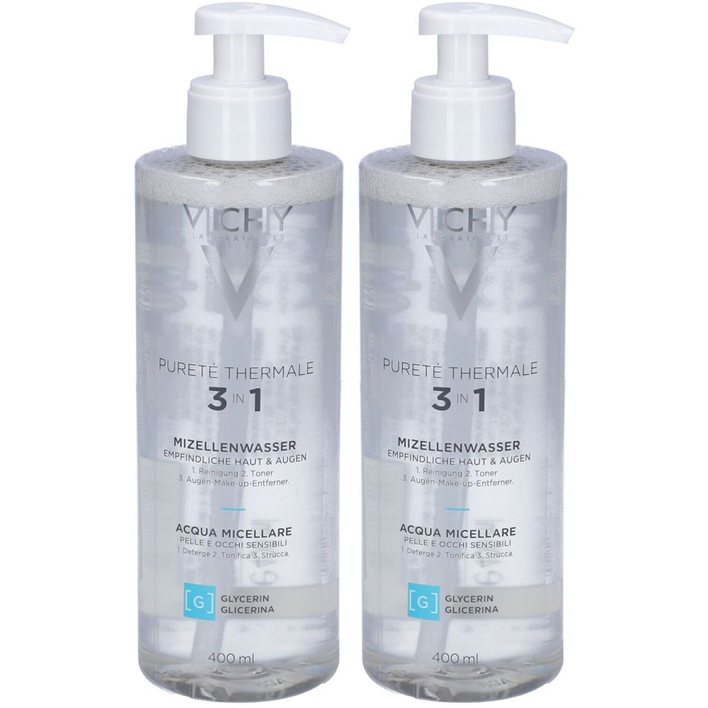 Vichy Purete Thermale Acqua micellare Minérale 400 ml Set da 2