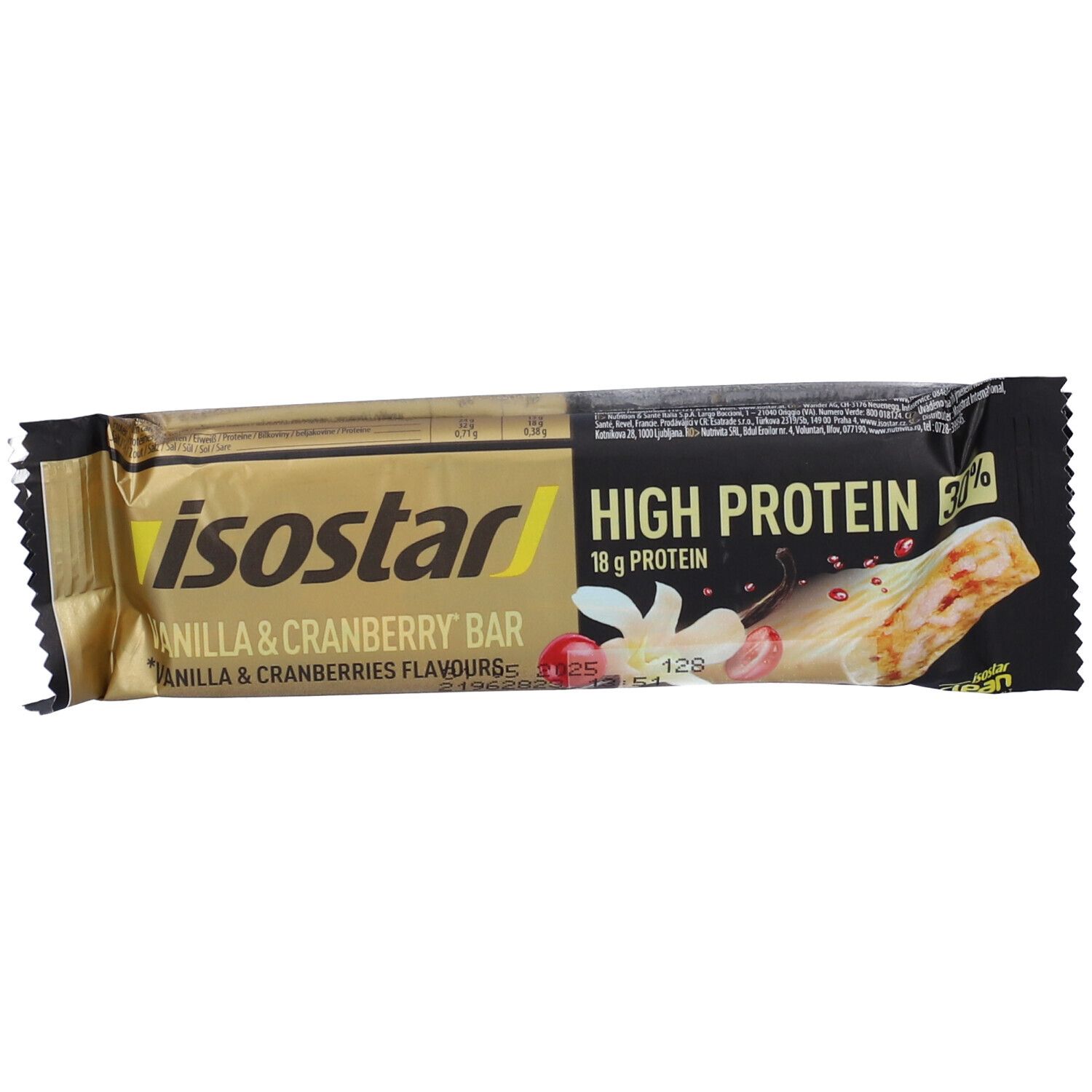 Isostad Barretta High Protein Bar Vaniglia e Mirtilli Rossi