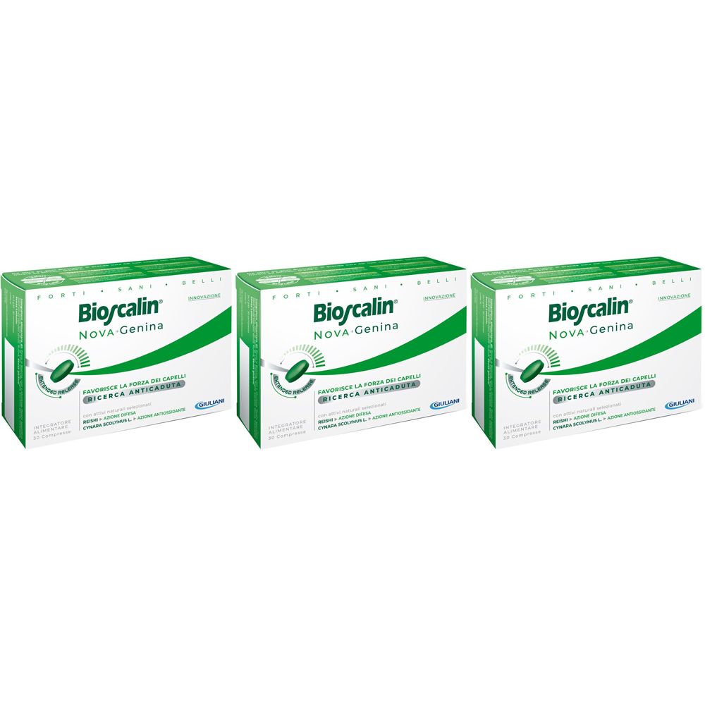Bioscalin® NOVA Genina 30 Compresse Cut Price Set da 3