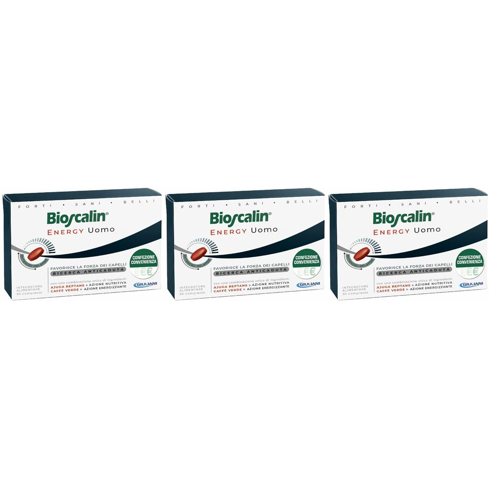 Bioscalin® Energy Capelli Uomo Set da 3