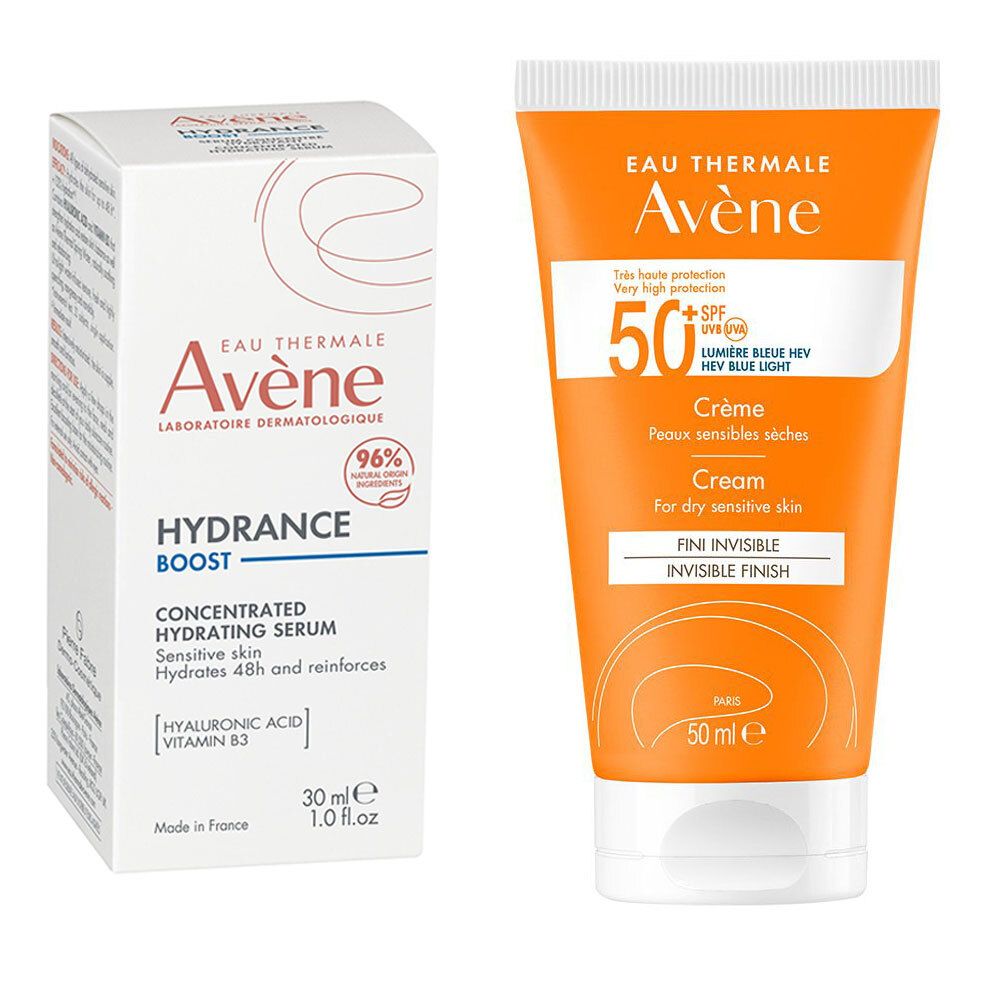 Avène Hydrance Boost Siero Concentrato Idratante + Crema SPF50+ Solare Viso