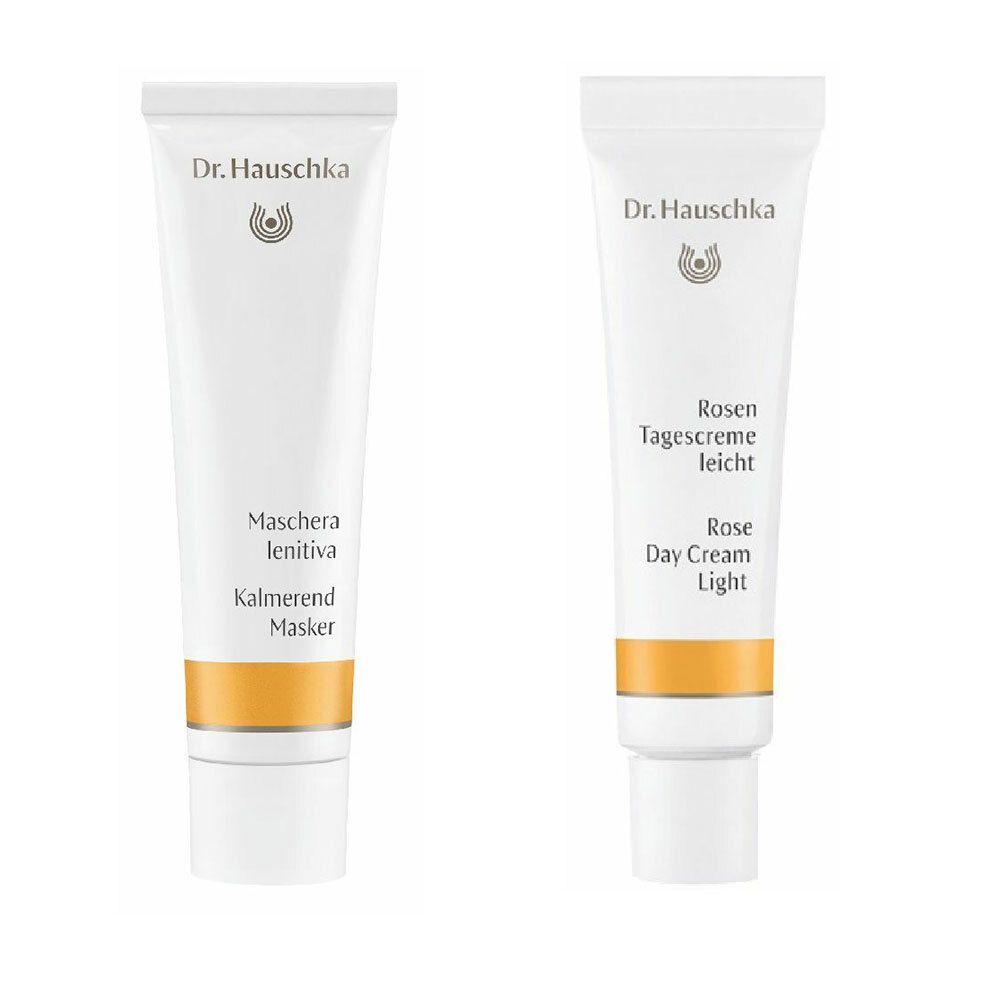 Dr. Hauschka Maschera Lenitiva + Crema alla Rosa Light Giorno