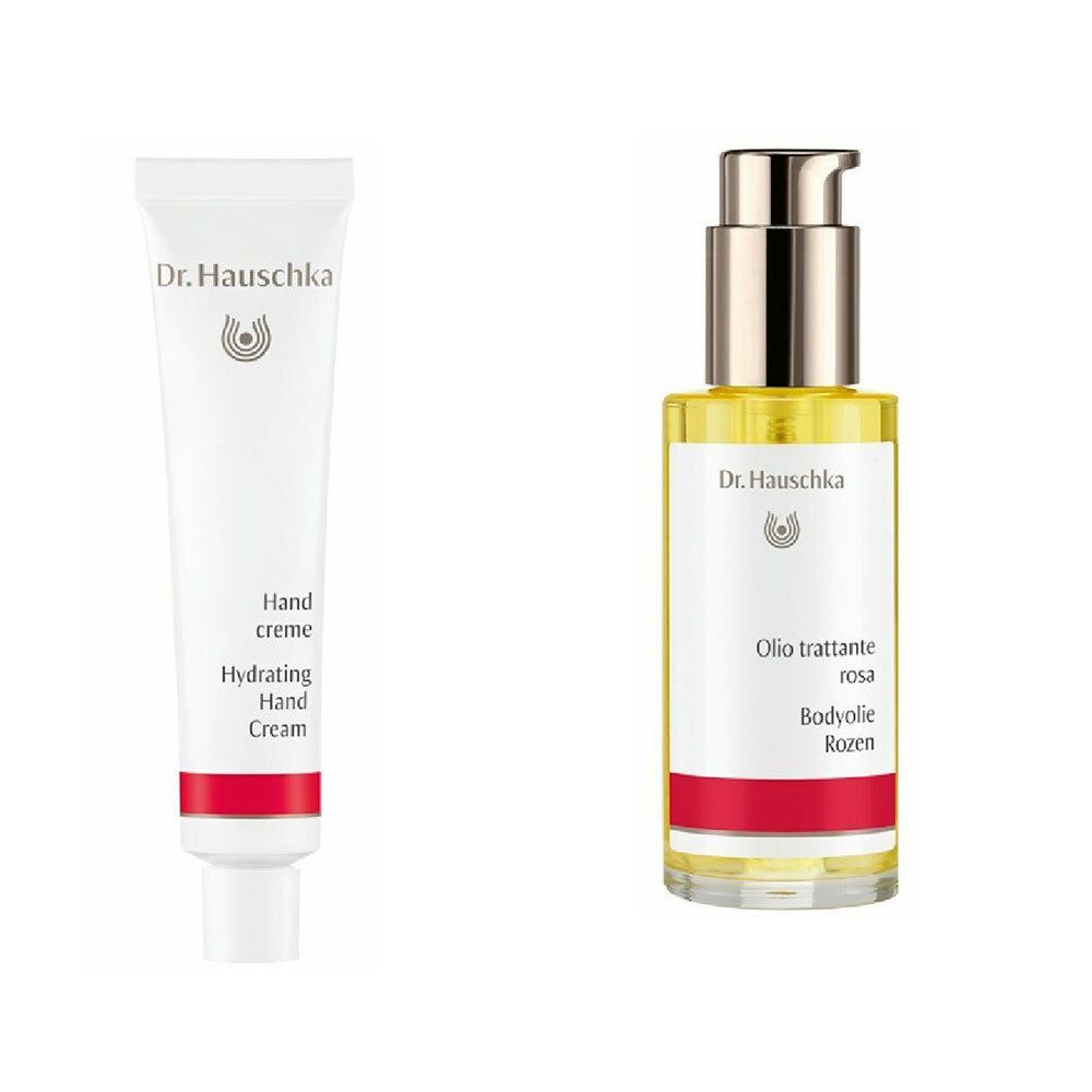 Dr. Hauschka Crema per le Mani 50ml + Olio Trattante Rosa 10ml