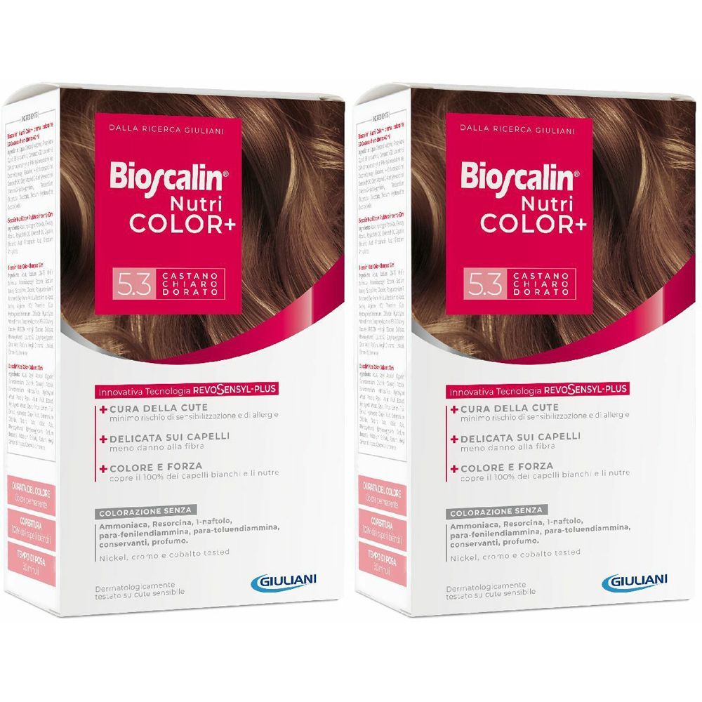 Bioscalin® Nutricolor+ 5.3 Castano Chiaro Dorato Set da 2