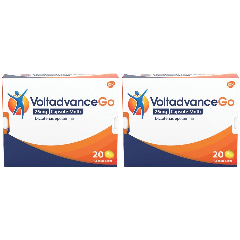 VoltadvanceGo 25 mg capsule molli Set da 2