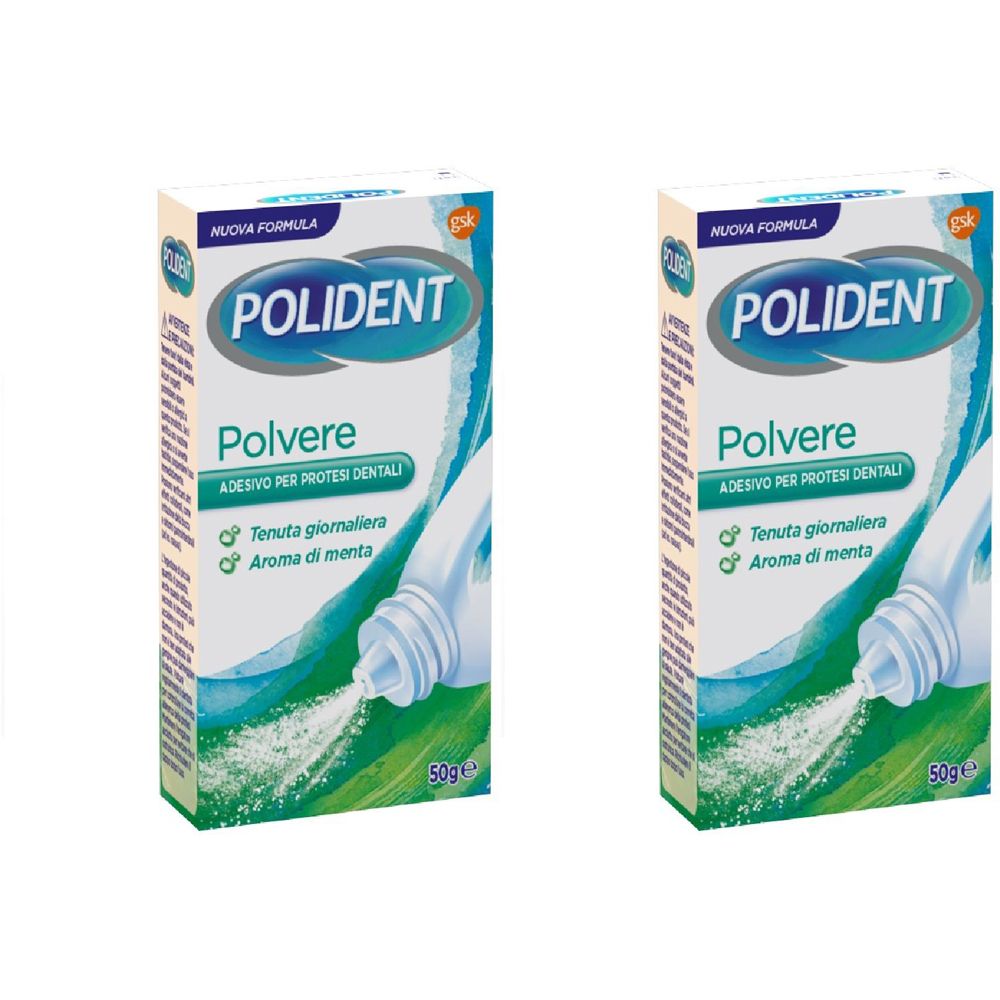 POLIDENT Polvere Set da 2