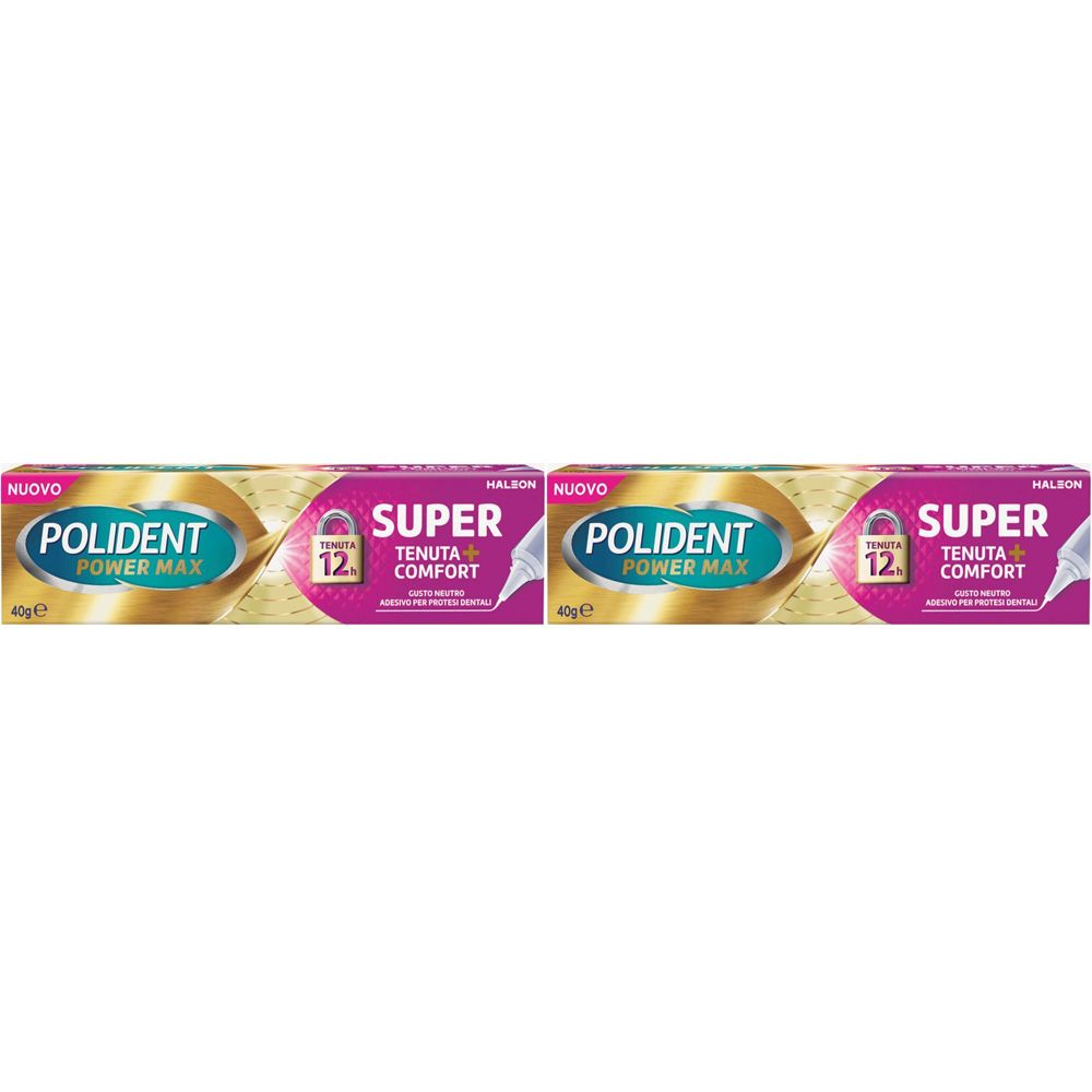 Polident Power Max Super Tenuta + Sigillante​ Set da 2