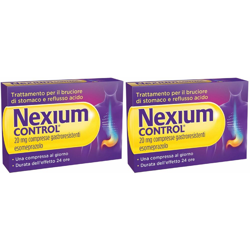 Nexium Control 20 mg compresse gastroresistenti Set da 2