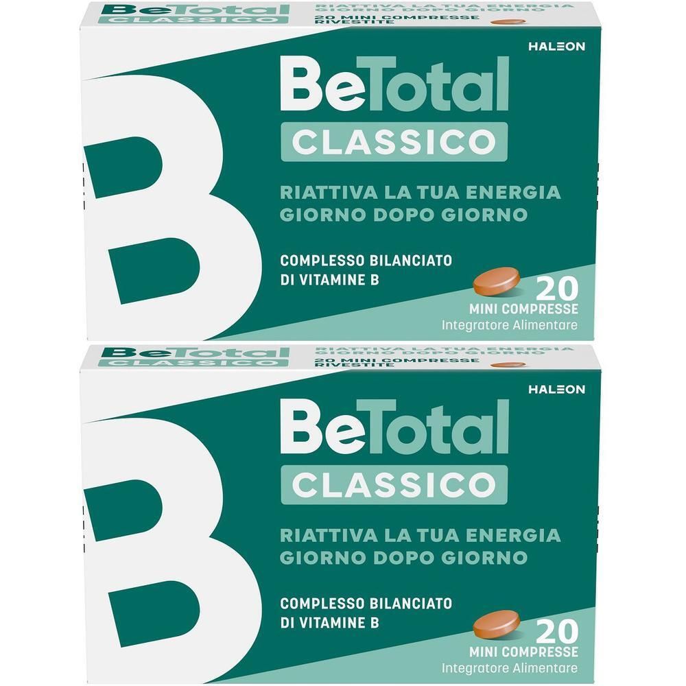 Be-Total Integratore Vitamina B B12 Acido Folico, 20cpr