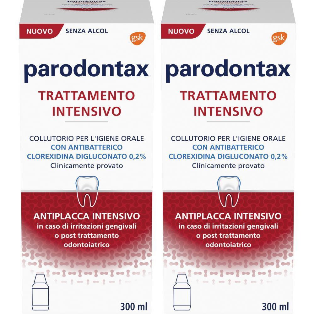 Parodontax Trattamento Intensivo Clorexidina 0,2% Set da 2