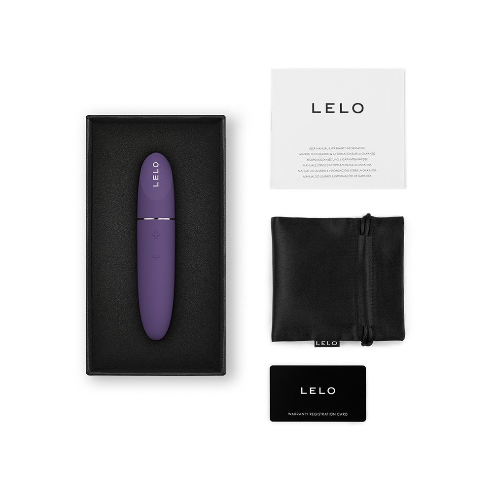 Vibrator, Verpackung, Beutel, Karte. LELO-Logo. Schwarze Verpackung. Zubehör.