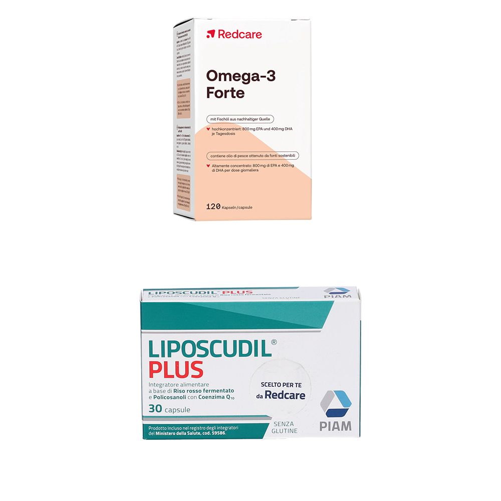 LIPOSCUDIL® Plus Capsule + Redcare Omega-3 Forte capsule