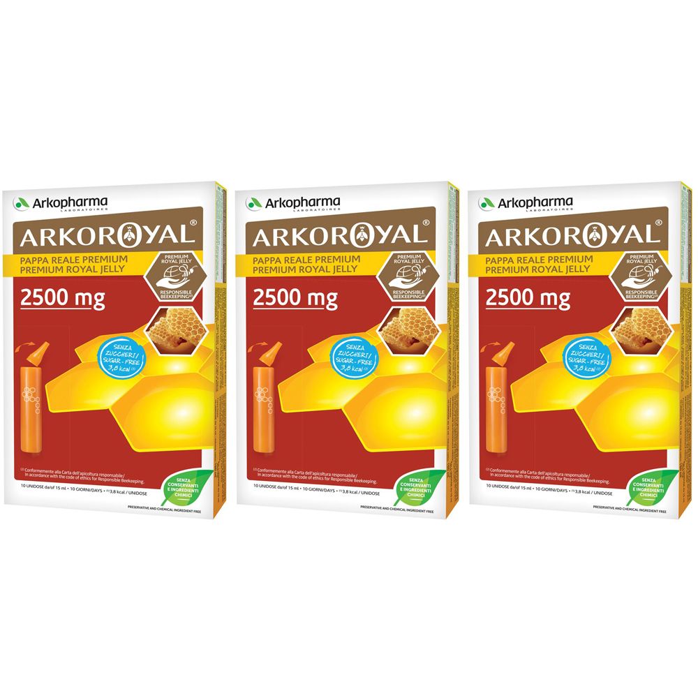 Arkopharma  Pappa Reale Premium 2500 Mg Set da 3 - risparmia il 10% con il codice: ARKO10