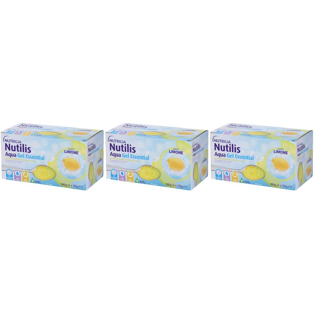 Nutricia Nutilis Aqua Gel Essentual Limone Set da 3