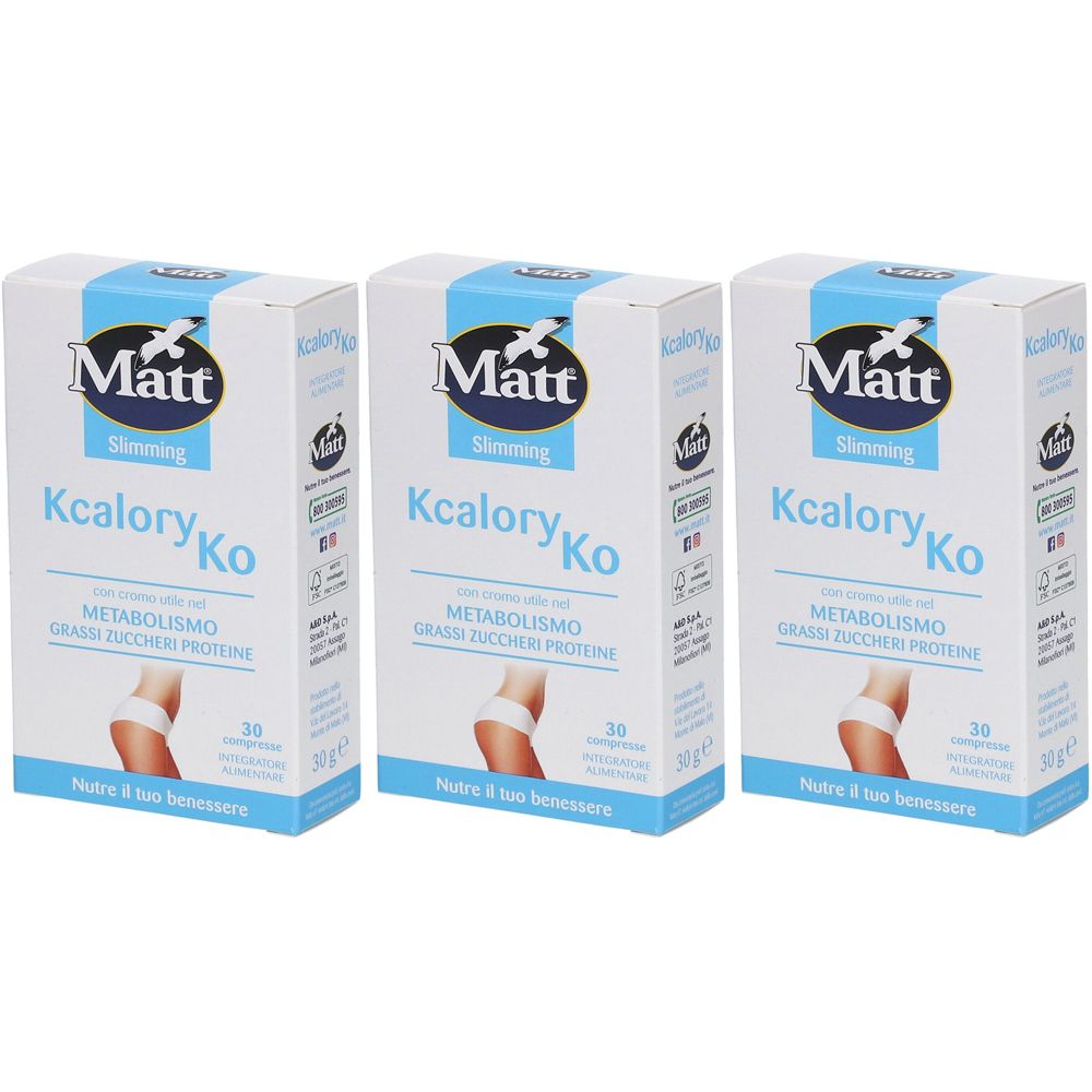 Matt® KCalory Ko Set da 3