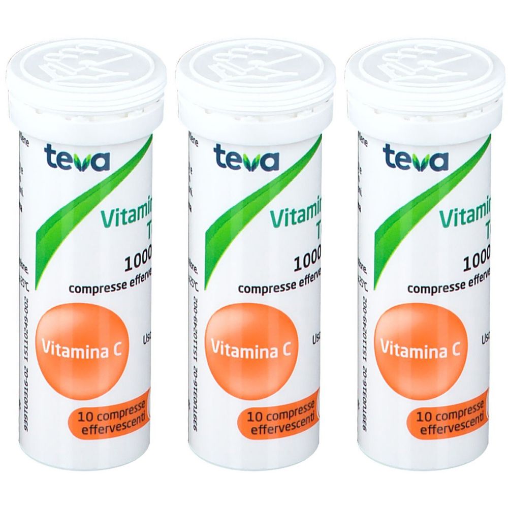 Vitamina C Teva Compresse effervescenti Set da 3