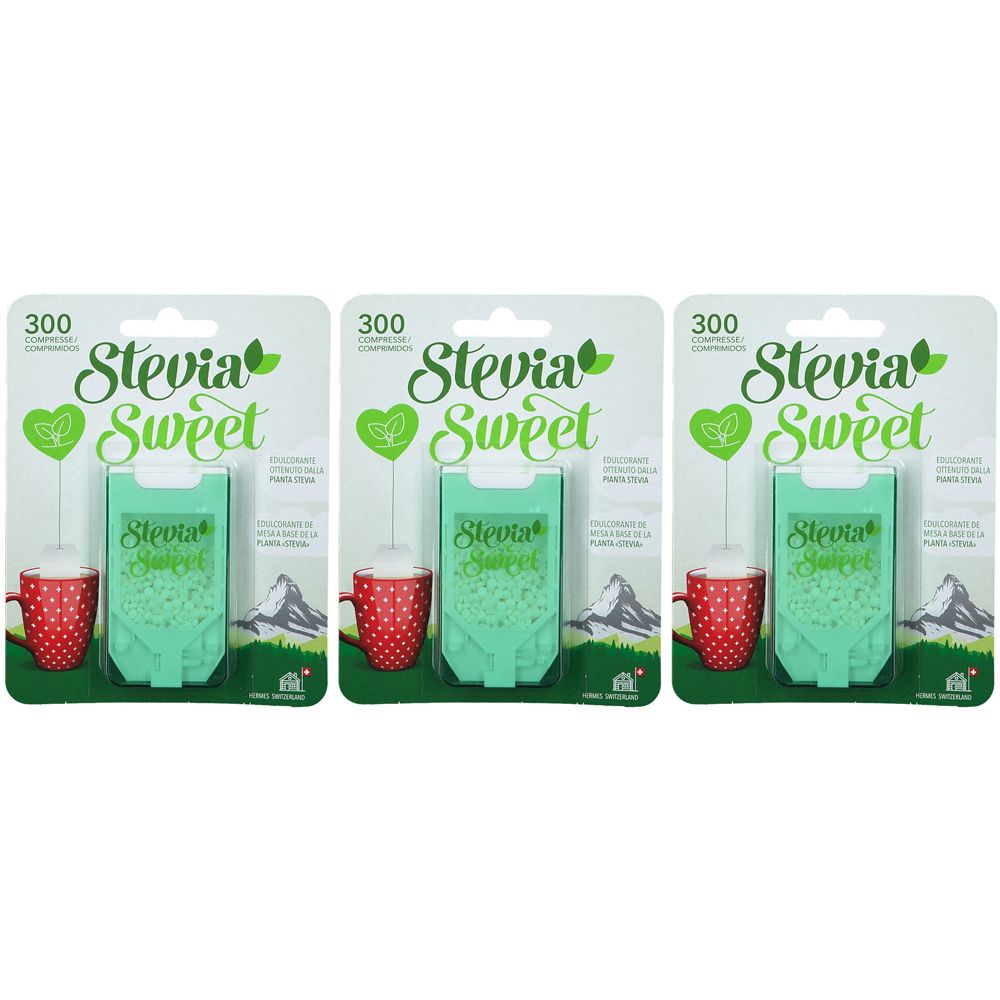 Hermesetas® Stevia 300 compresse Set da 3 3x300 pz Compresse
