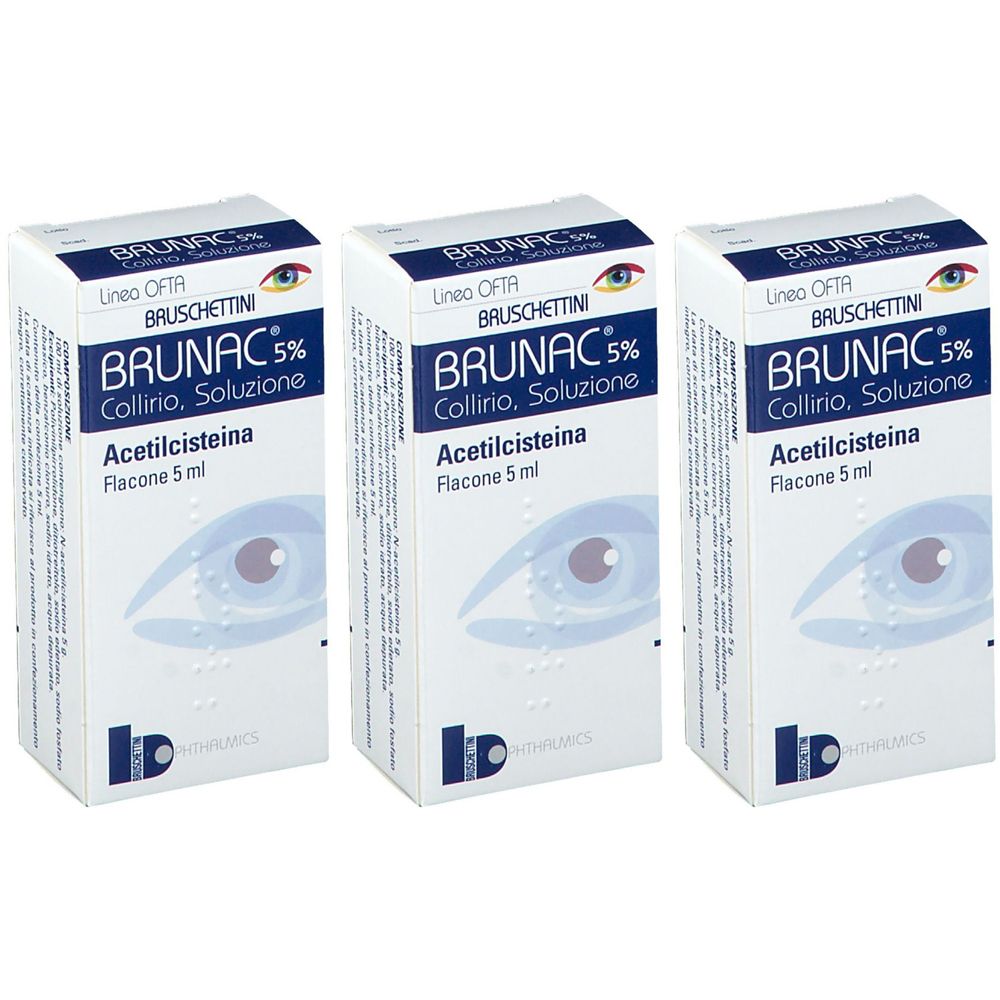 Brunac® 5% Collirio Set da 3