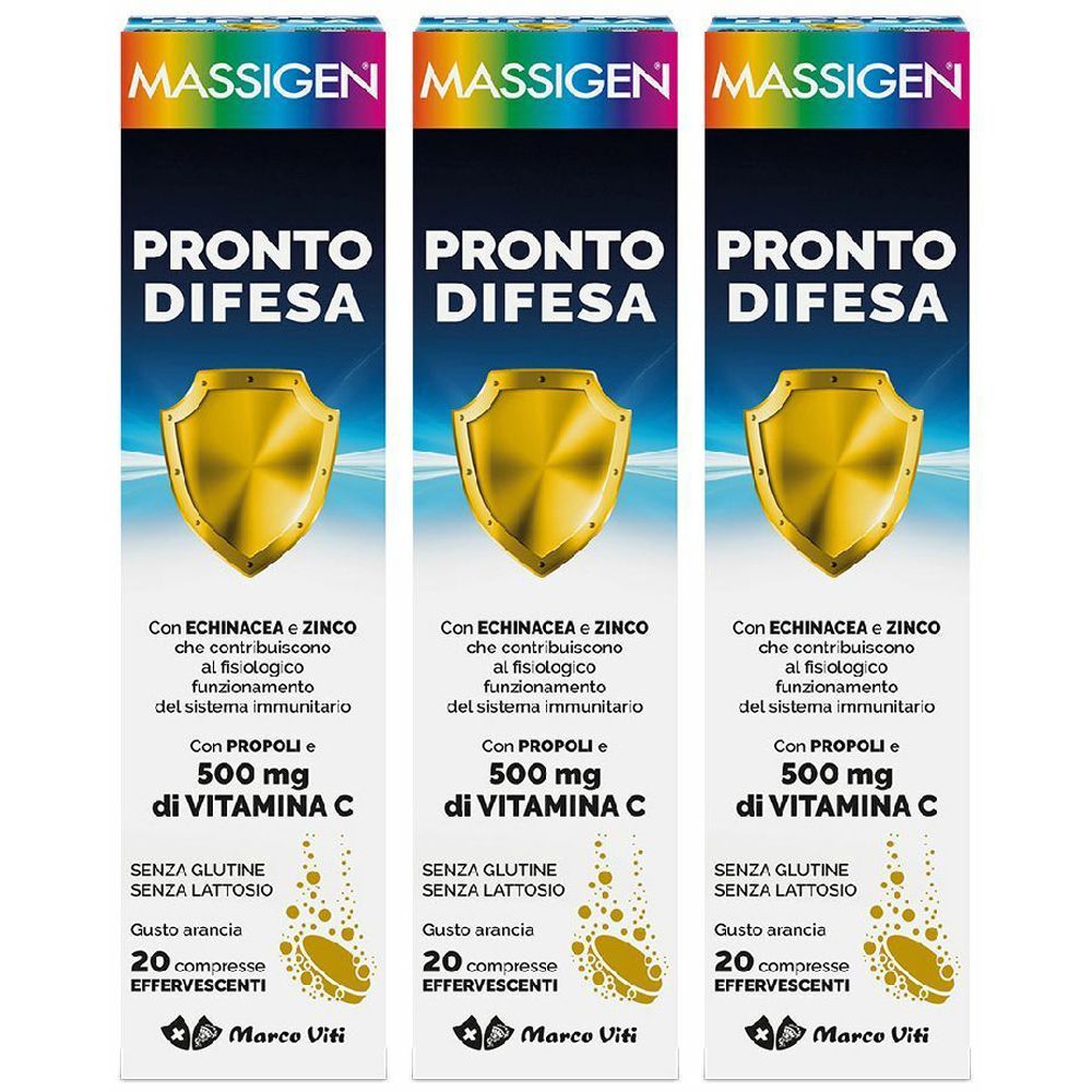 MASSIGEN® Pronto Difesa Gusto Arancia Set da 3