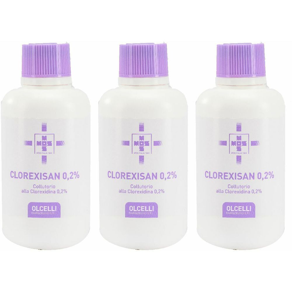 Clorexisan 0,2% Collutorio Alla Clorexidina 0,2% Set da 3