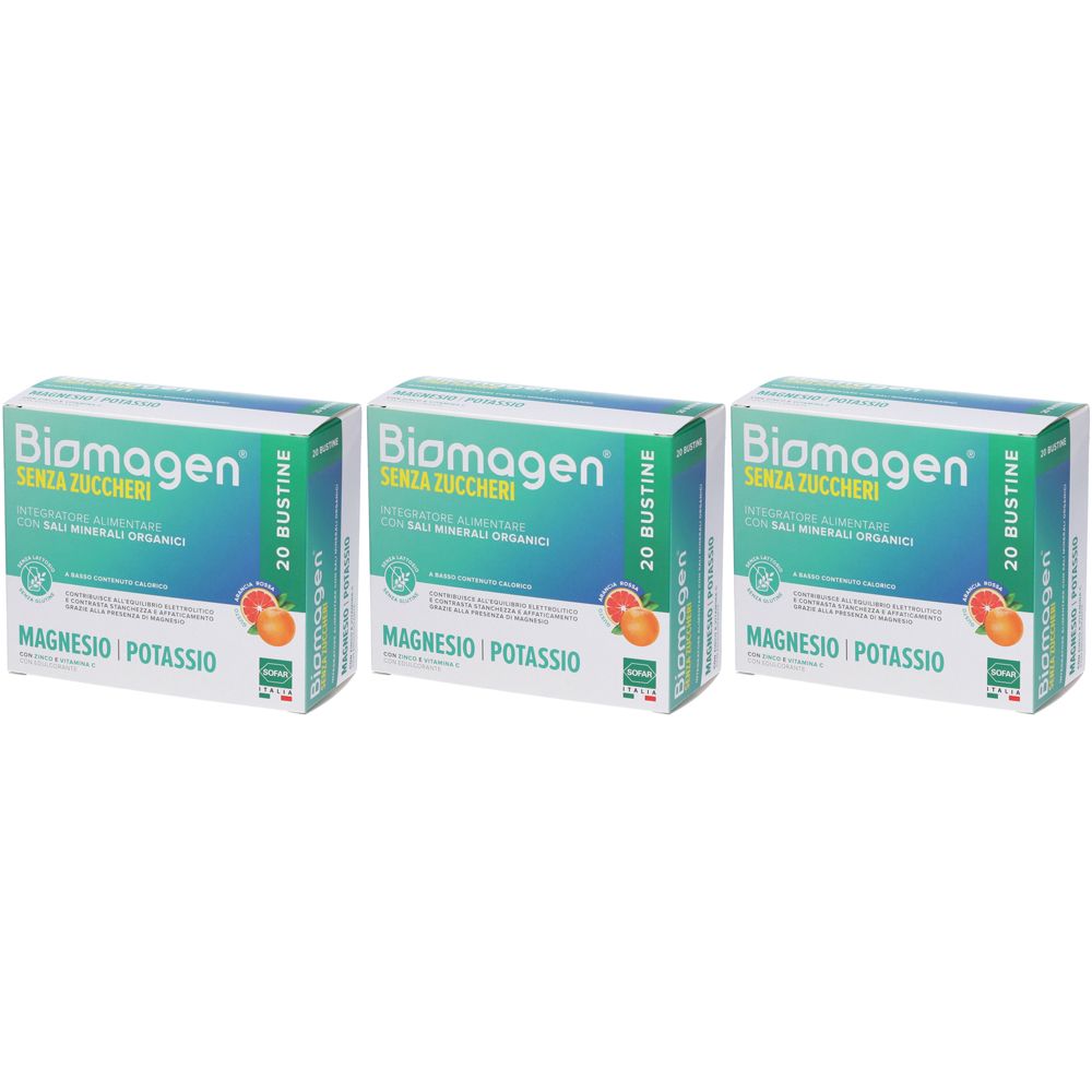 Sofar Biomagen Senza Zuccheri Bustine Integratore Alimentare Set da 3