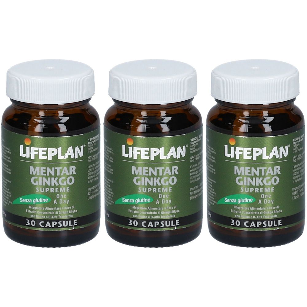 LIFEPLAN® Mentar Ginkgo Set da 3