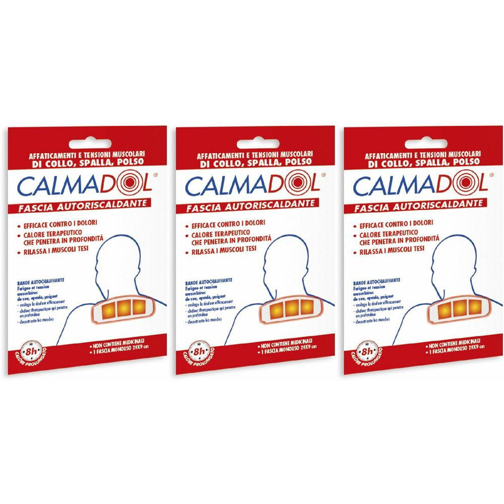 Calmadol® Fascia Autoriscaldante 29 x 9 cm Set da 3