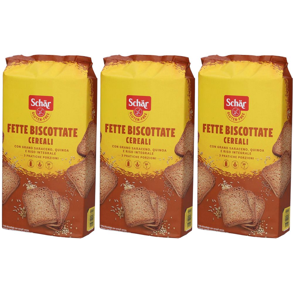 Schar Fette Biscottate Cereali Set da 3