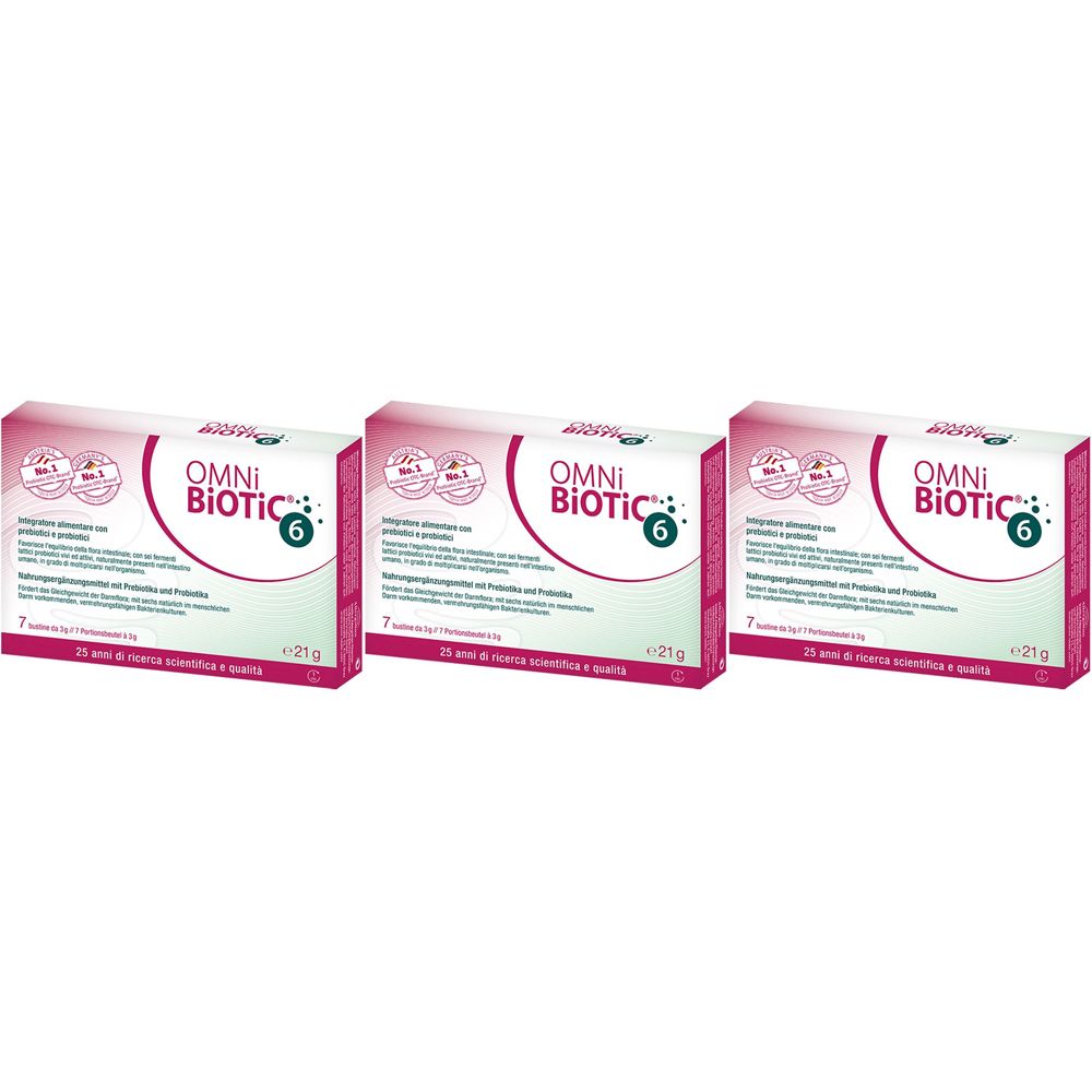 Omni Biotic 6 Polvere 7 Bustine Da 3 G Set da 3