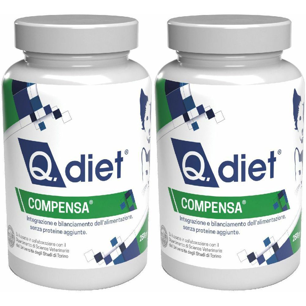 Q Diet Compensa Polvere Set da 2