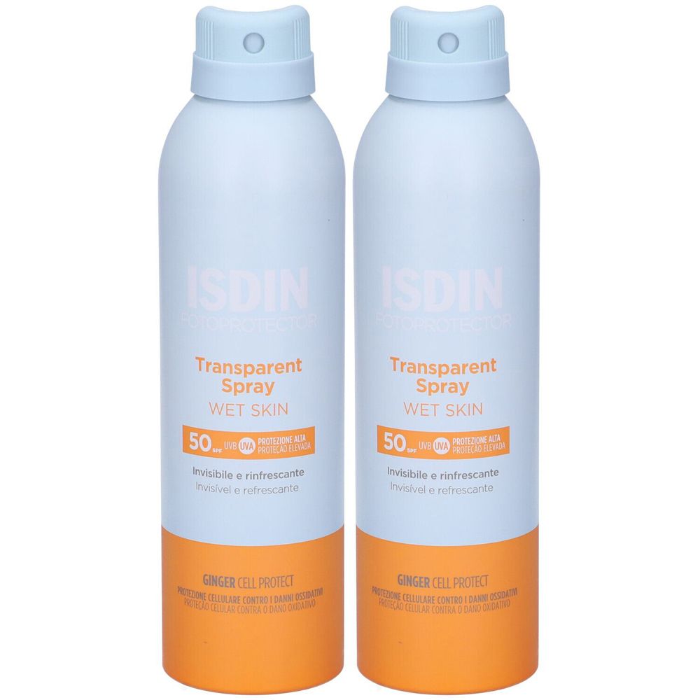 ISDIN Fotoprotector  Transparent Spray Wet Skin SPF 50 Set da 2