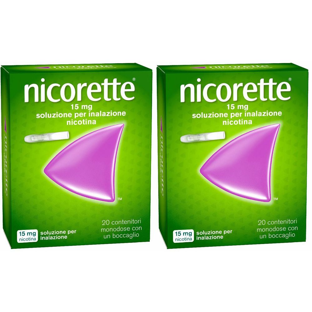 NICORETTE 15 mg soluzione per inalazione Set da 2