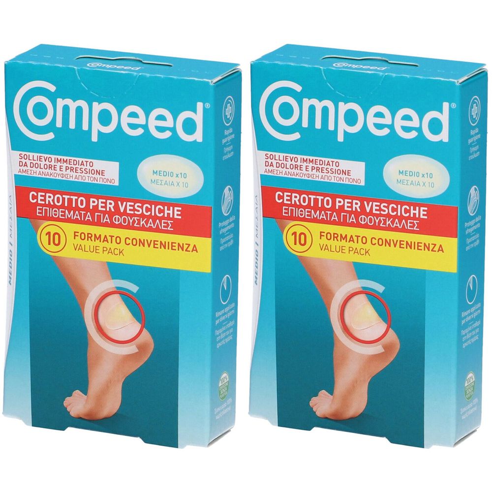 Compeed® Cerotto Per Vesciche 4,2 x 6,8 cm Set da 2