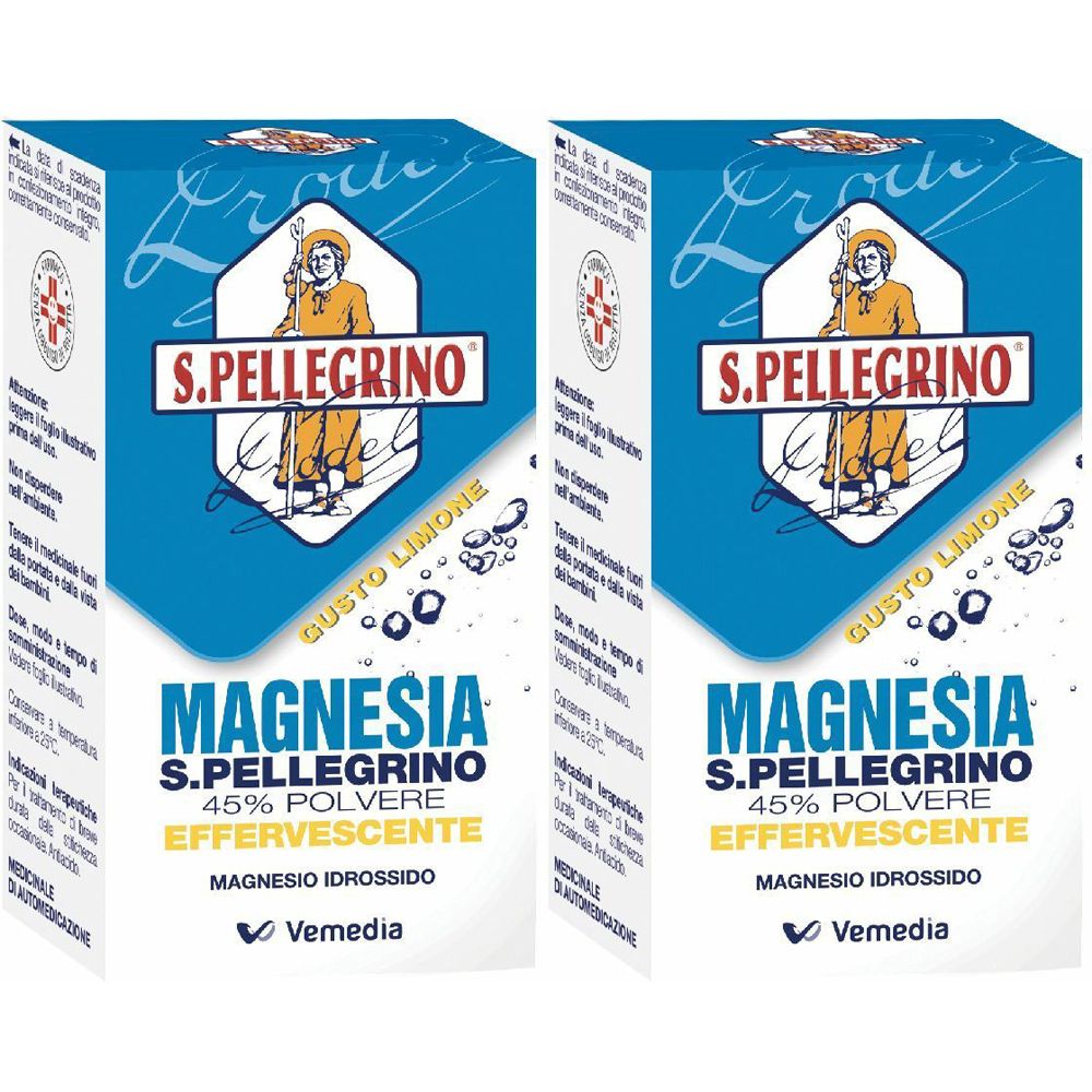 S. Pellegrino® Magnesia Gusto Limone Set da 2
