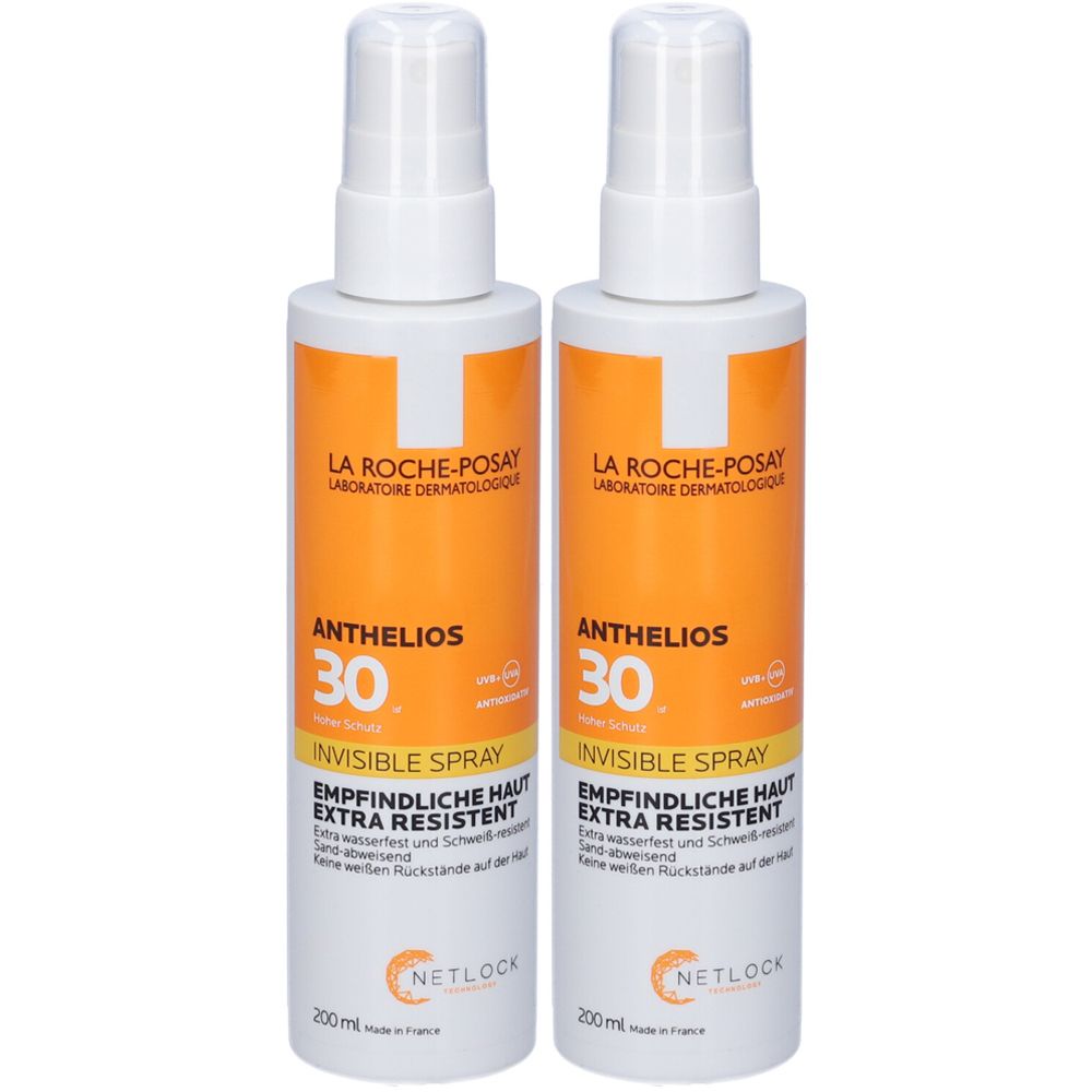 La Roche-Posay Anthelios Spray Solare Corpo Invisibile UVA/UVB SPF30 200 ml Set da 2