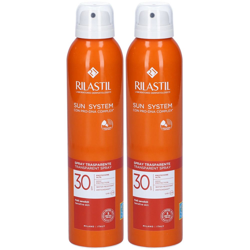 Rilastil Sun System Transparent Spray Spf 30 Set da 2