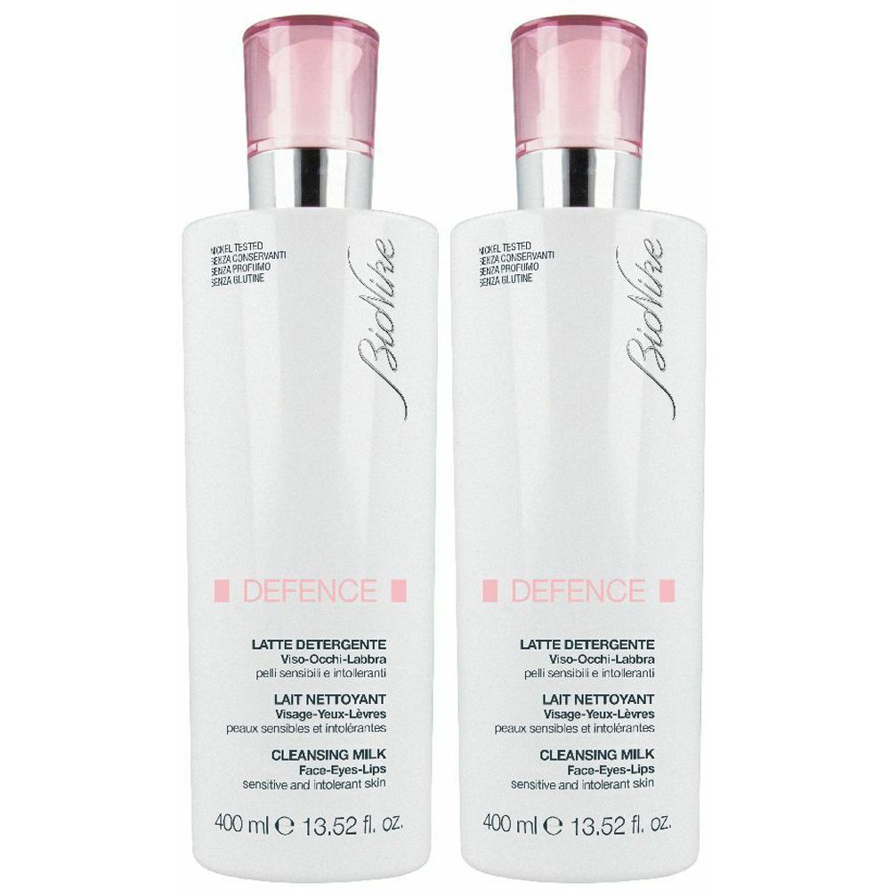 BioNike Defence Latte Detergente Viso-Occhi-Labbra Set da 2
