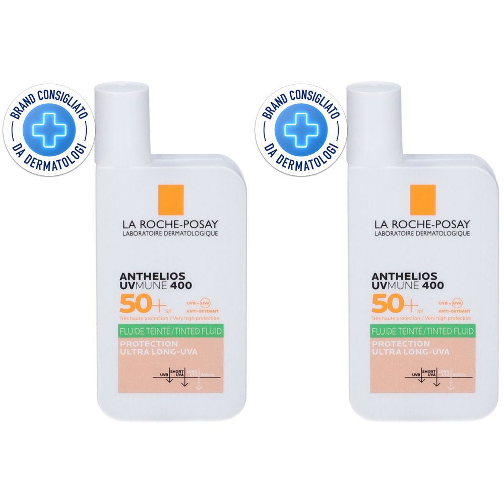 La Roche-Posay Anthelios Oil Control Colorato Fluido SPF50+ 50 ml Set da 2